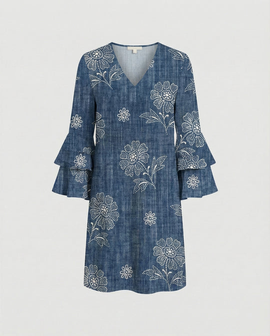 Damen Minikleid floral Sommer