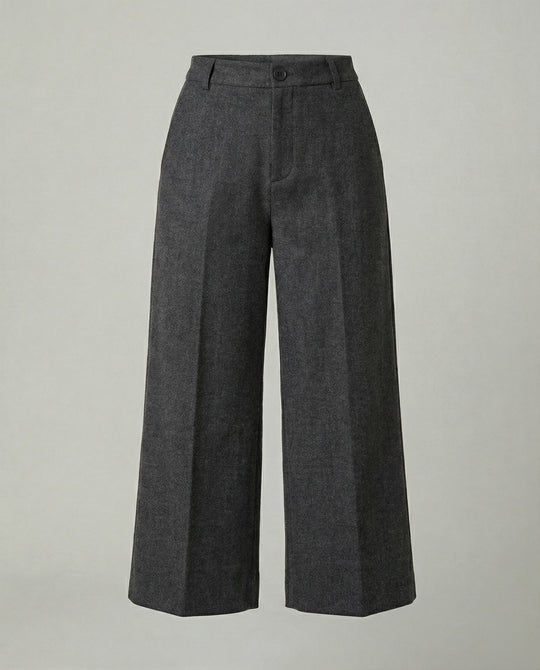 Damen Weite Stoffhose klassisch geschnitten