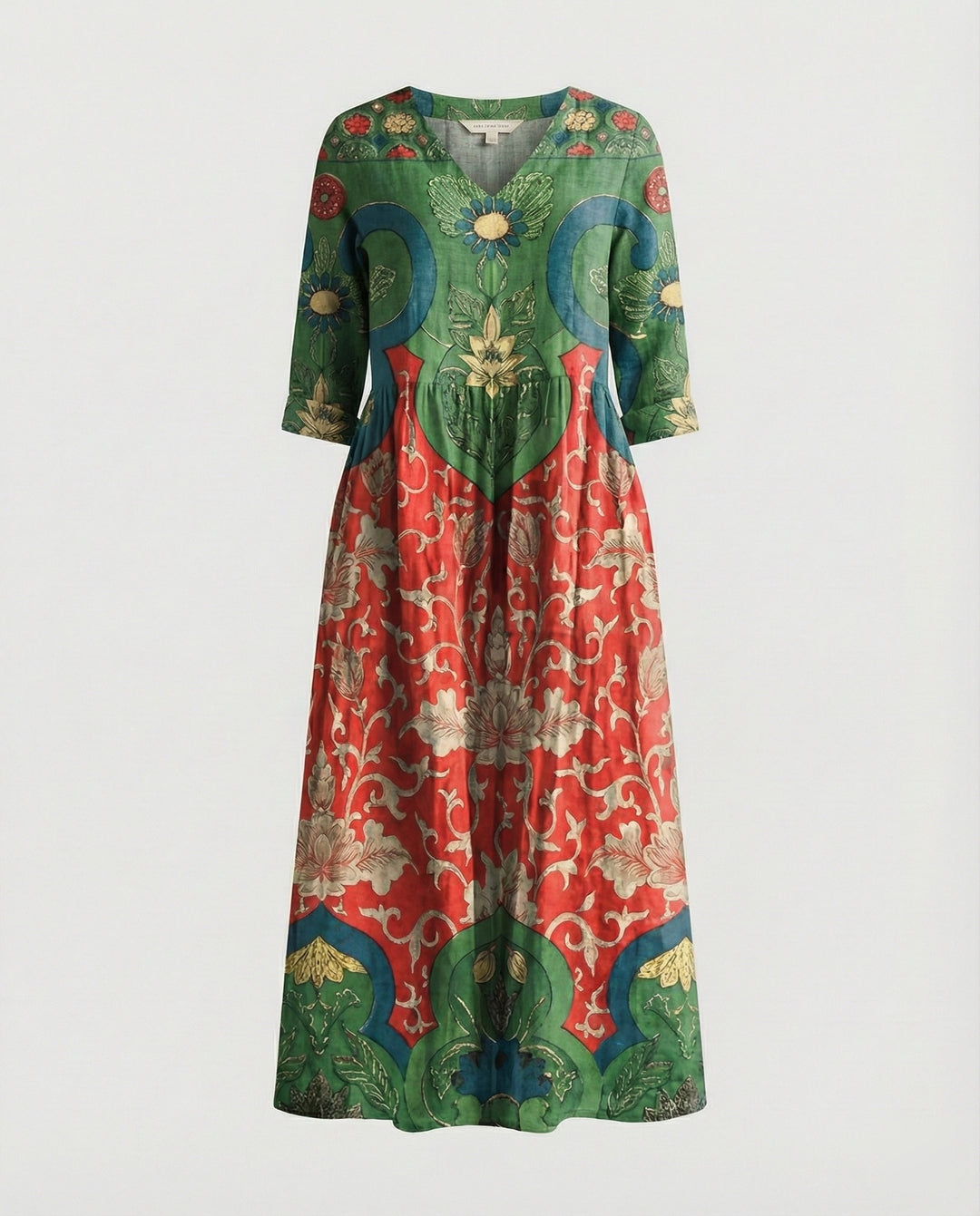 A-Linie Maxikleid Damen Mit Taschen