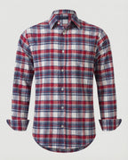 Herren Flanell Langarmhemd Kariert