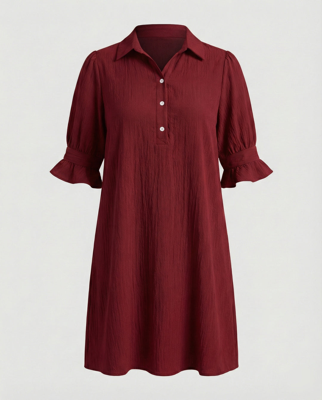 Hemdblusenkleid Damen mit Taschen