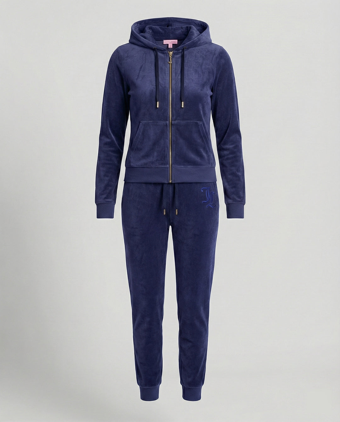 Freizeitkleidung Damen Velours Set Strass