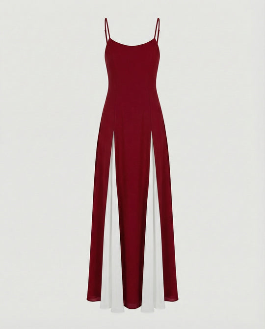 Damen Maxikleid mit elegantem Schlitz