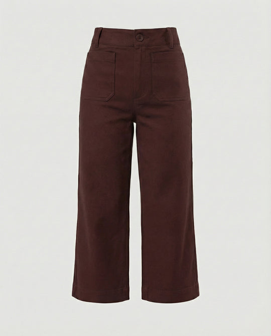 Damen weite Bequemhose mit modischen Details