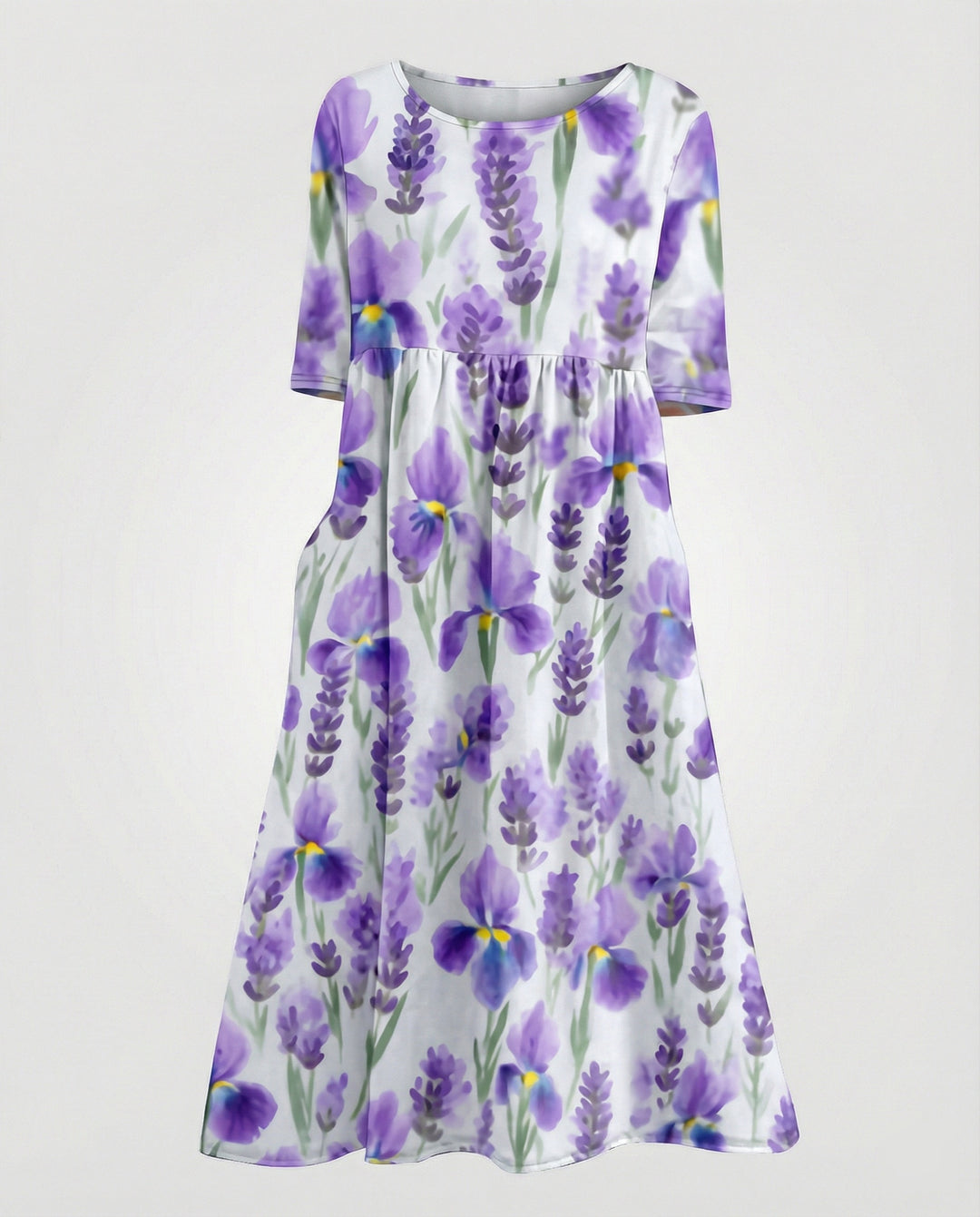 Damen Maxikleid A-Linie fließend