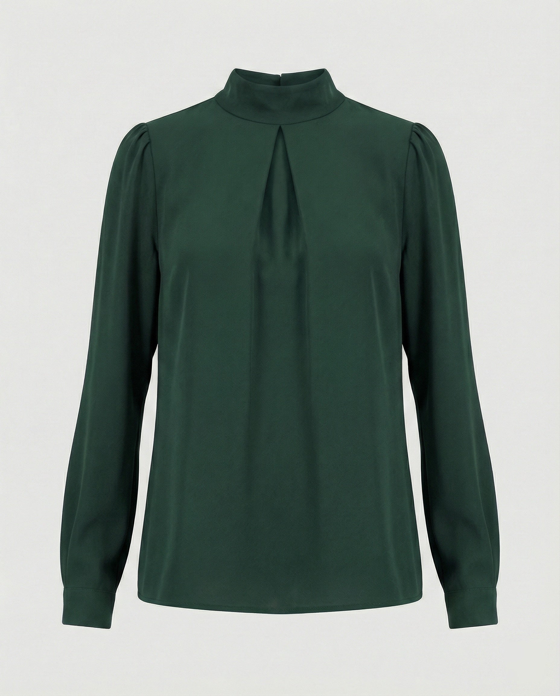 Damen elegante Bluse mit Stehkragen R&B