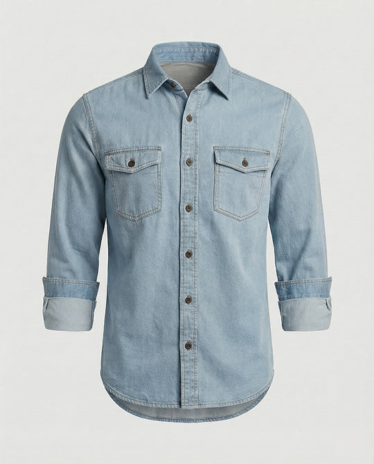 Herren Jeanshemd mit Brusttaschen