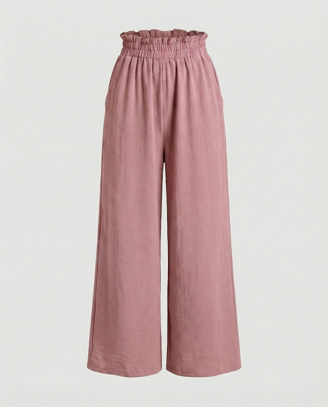 Damen Culotte-Hosen mit weitem Bein und elastischem Bund R&B