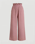 Damen Culotte-Hosen mit weitem Bein und elastischem Bund R&B