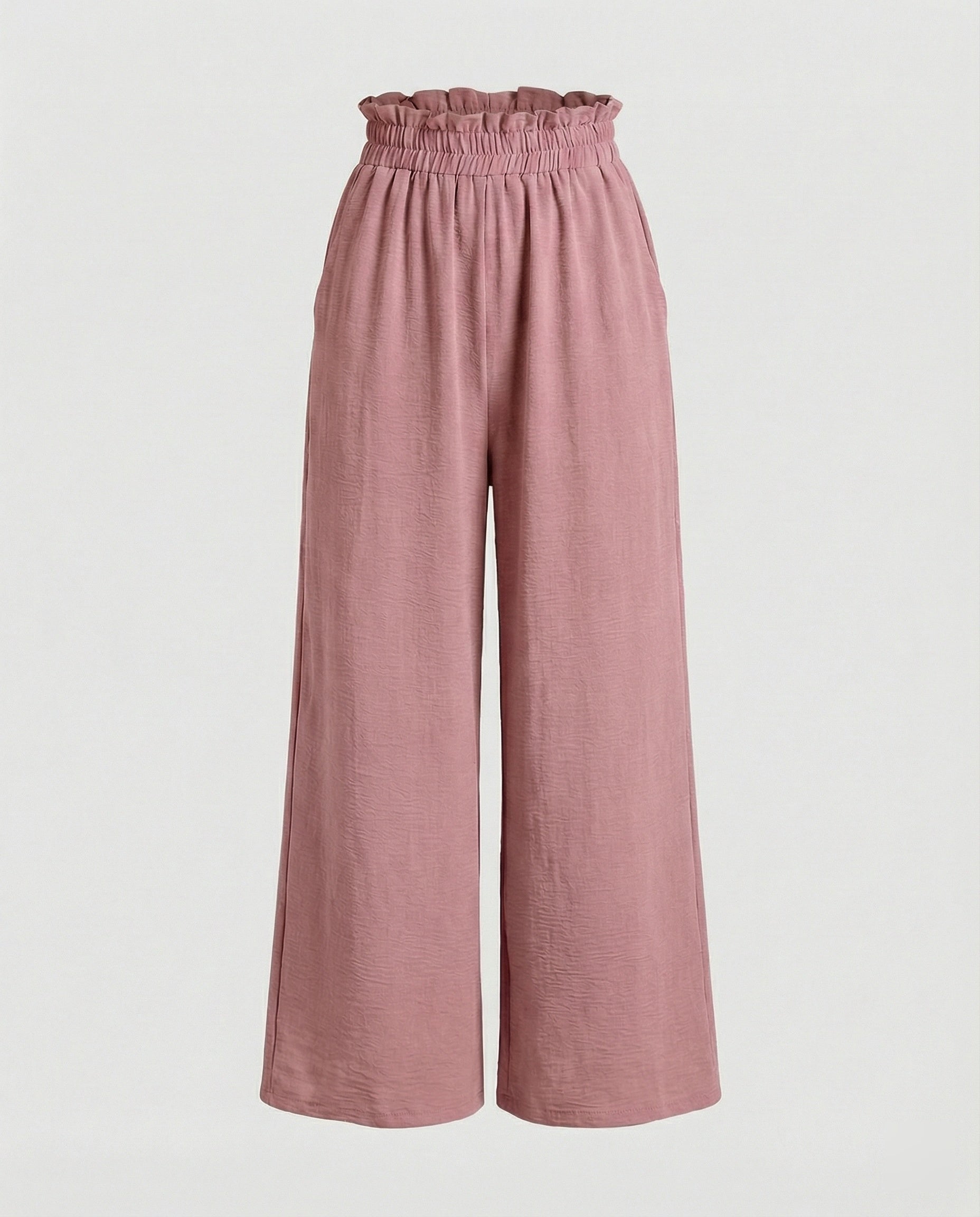 Damen Culotte-Hosen mit weitem Bein und elastischem Bund R&B