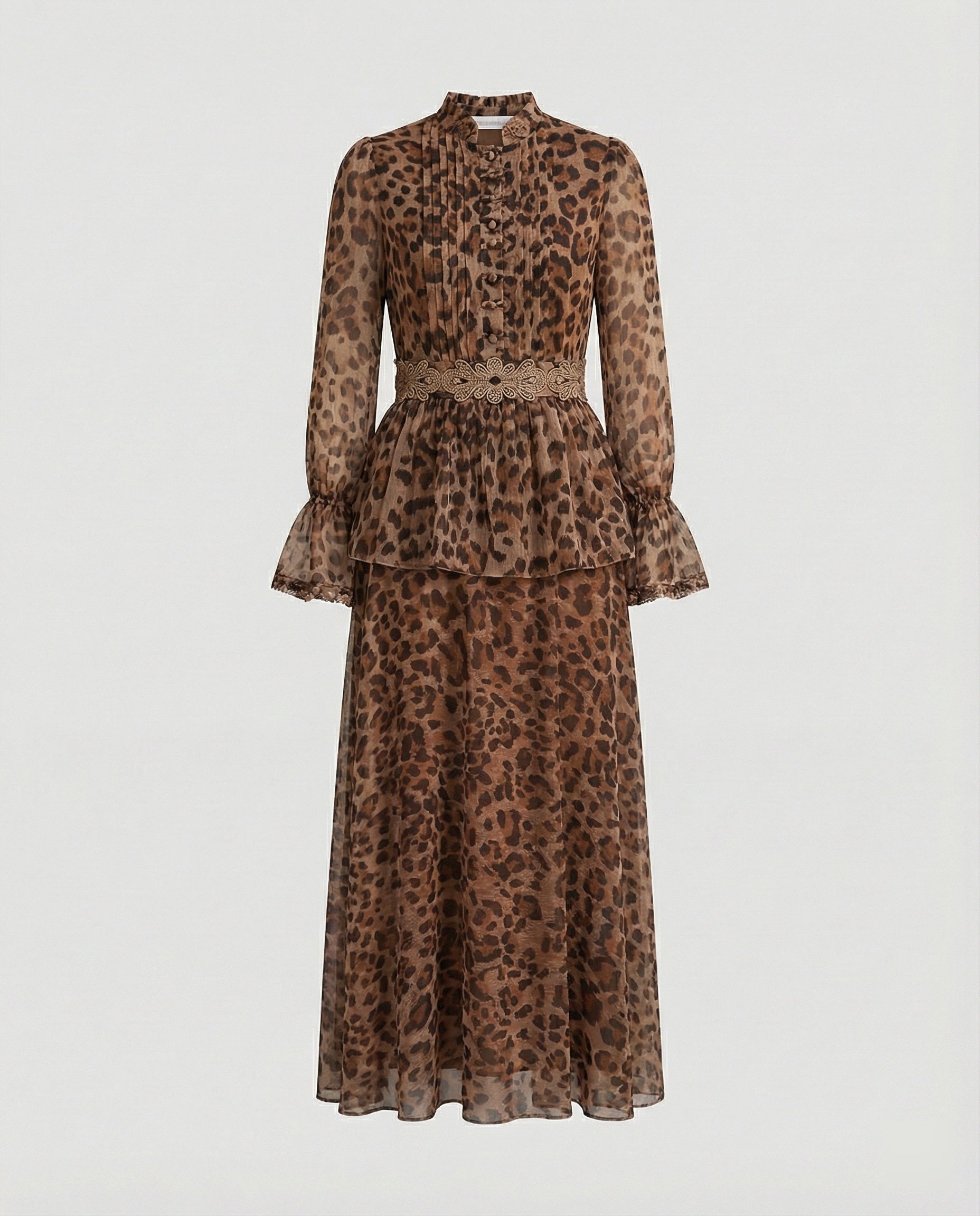 Damen Maxikleid Chiffon elegant