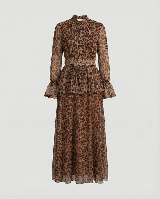 Damen Maxikleid Chiffon elegant
