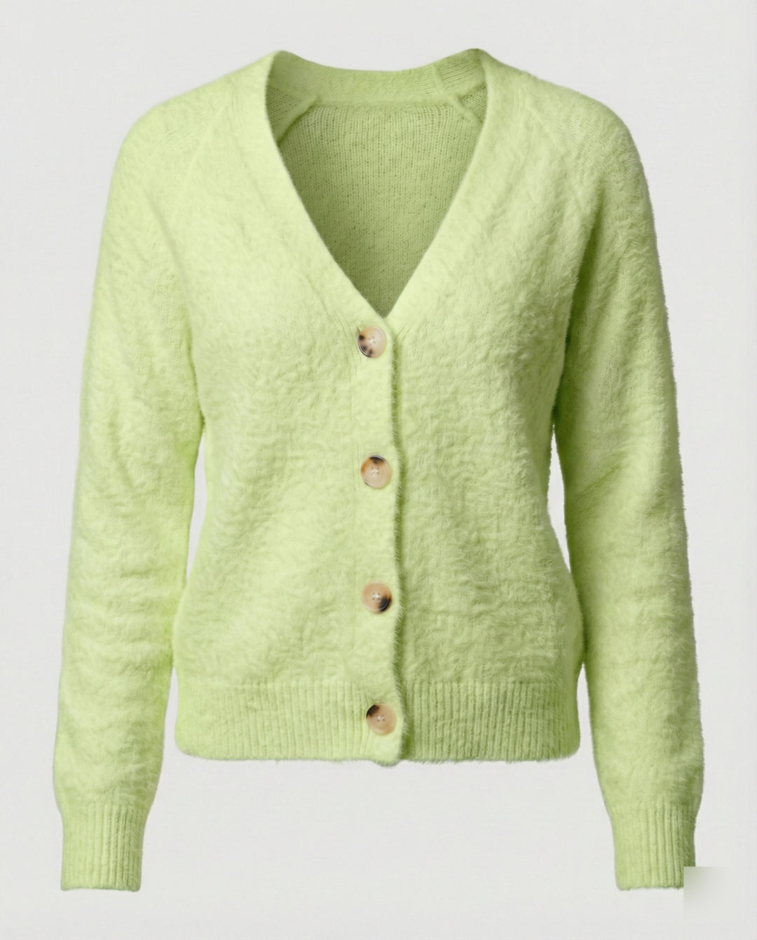 Damen Strickcardigan kuschelig mit dekorativen Knöpfen