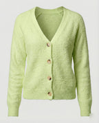 Damen Strickcardigan kuschelig mit dekorativen Knöpfen