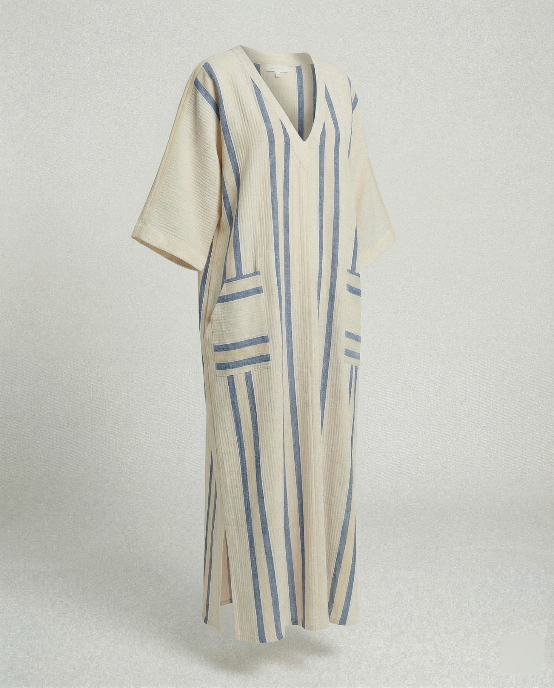 Leinen Kaftan Maxikleid Damen