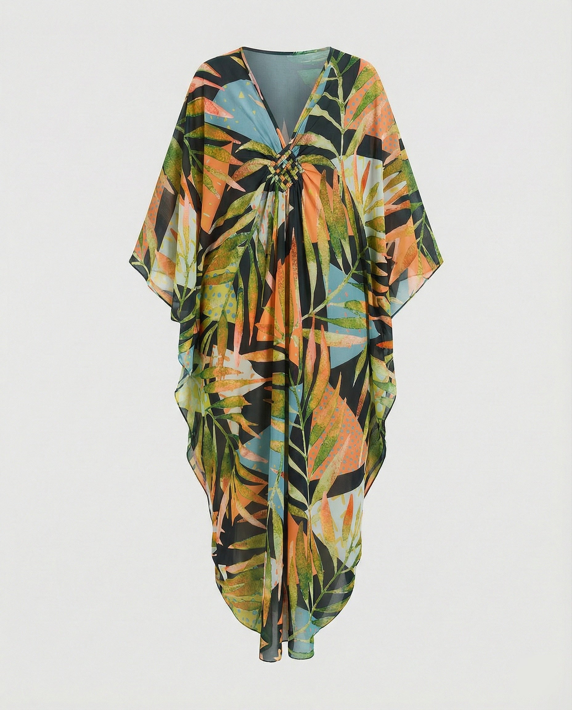 Damen Maxikleid Kaftan Sommer