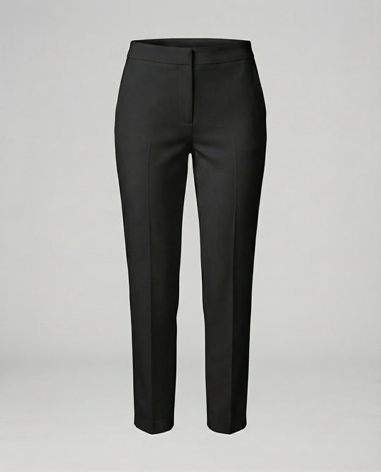 Damen Hochtaillierte Stoffhose mit schmalem Bein