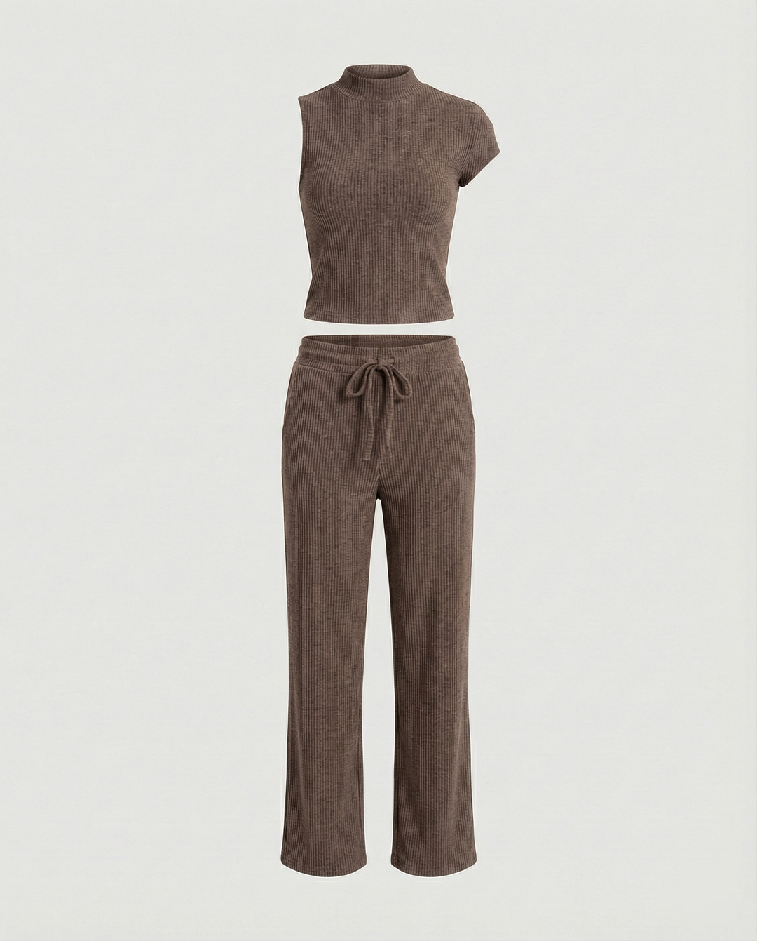 Damen Off-Shoulder Jumpsuit mit elastischem Bund und lässigem Schnitt R&B
