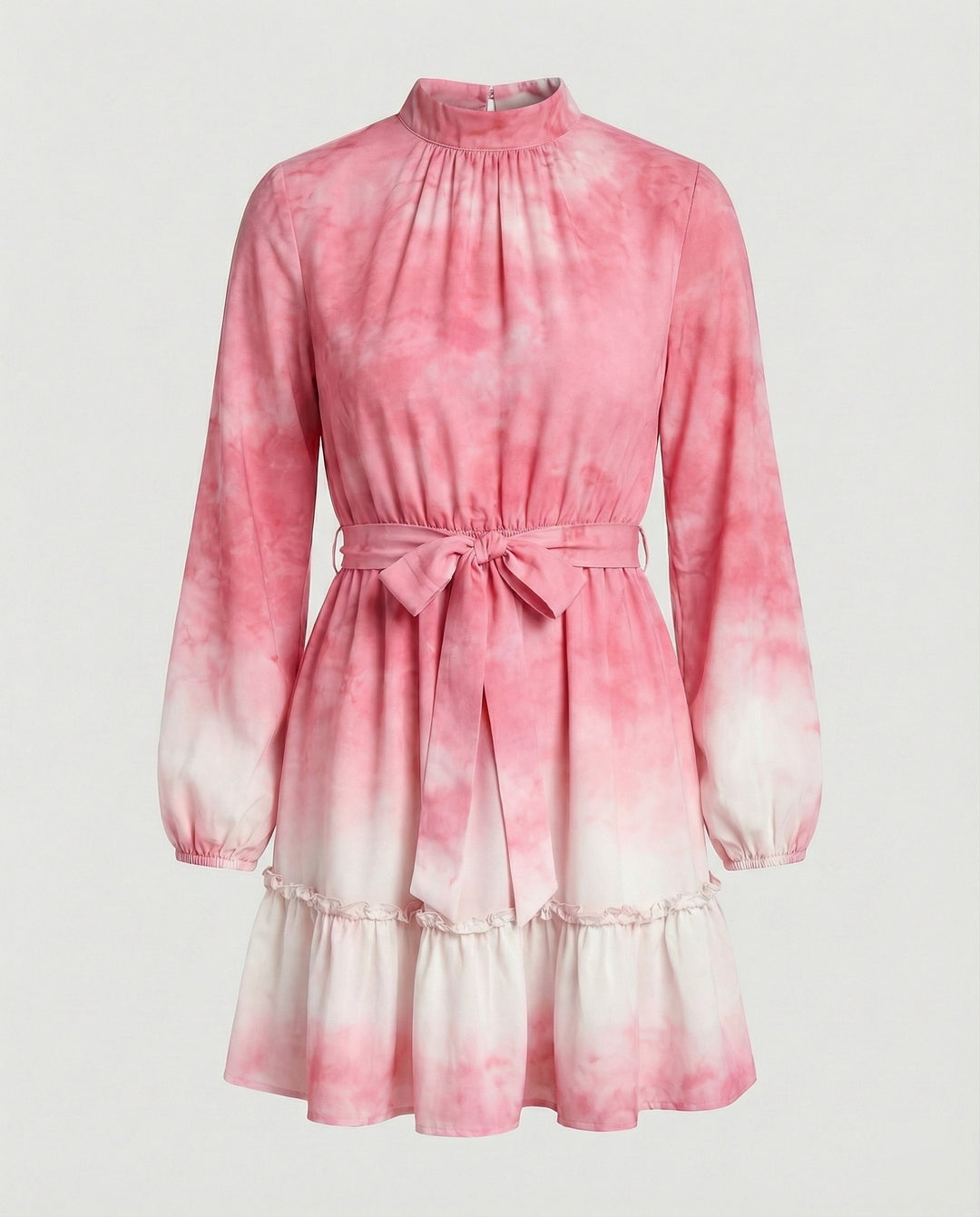 Damen Freizeitkleid Mini mit Volant