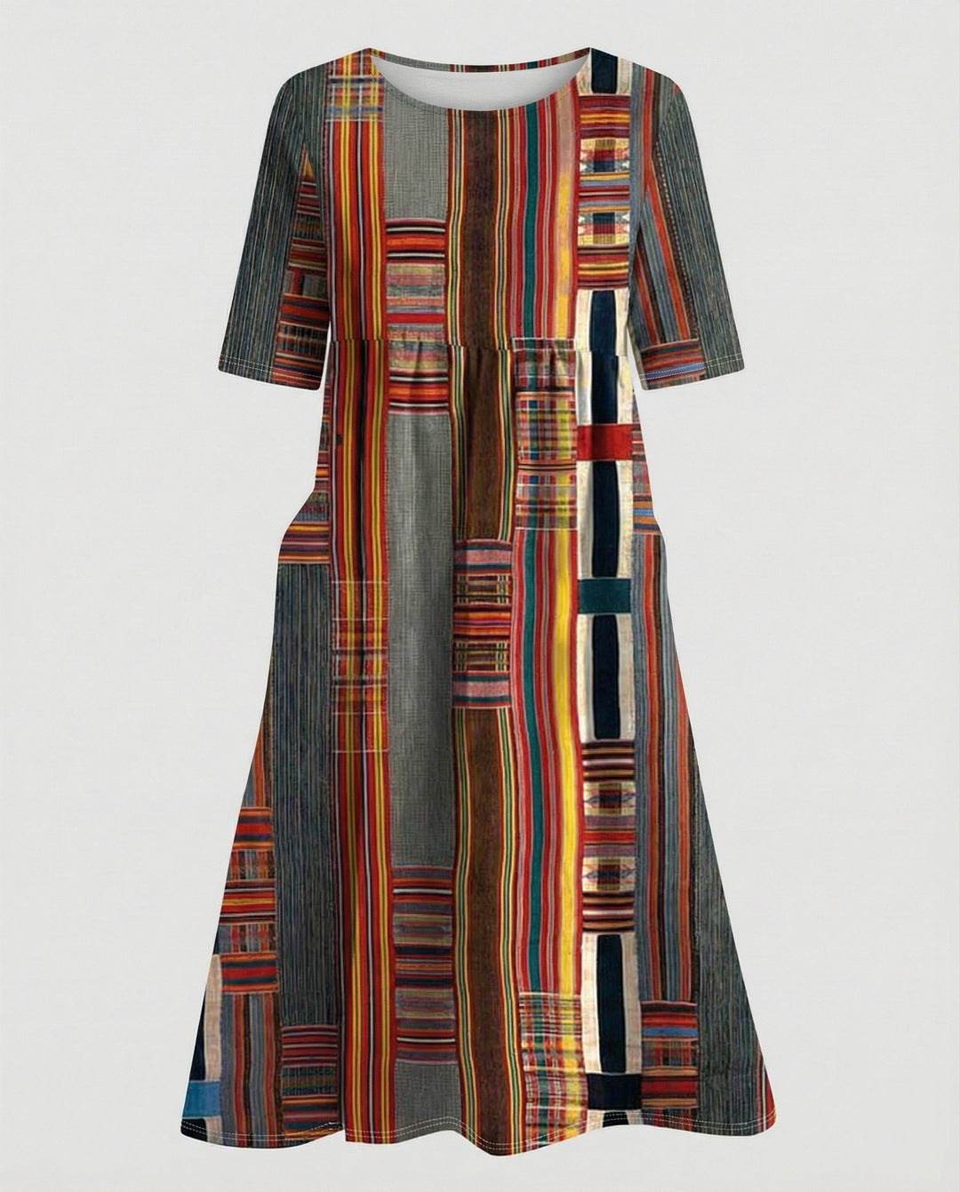 Damen Maxikleid mit Taschen luftig