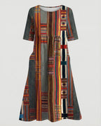 Damen Maxikleid mit Taschen luftig