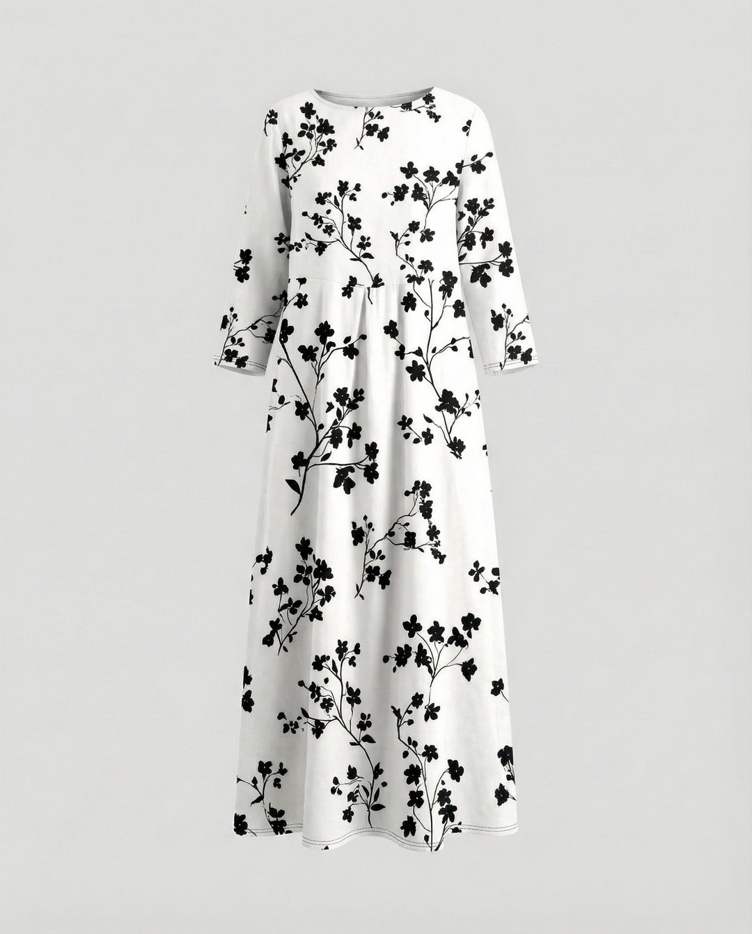 Damen Maxikleid floral mit Taschen