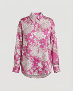 Leichte Hemdbluse Damen Aquarell Blumen