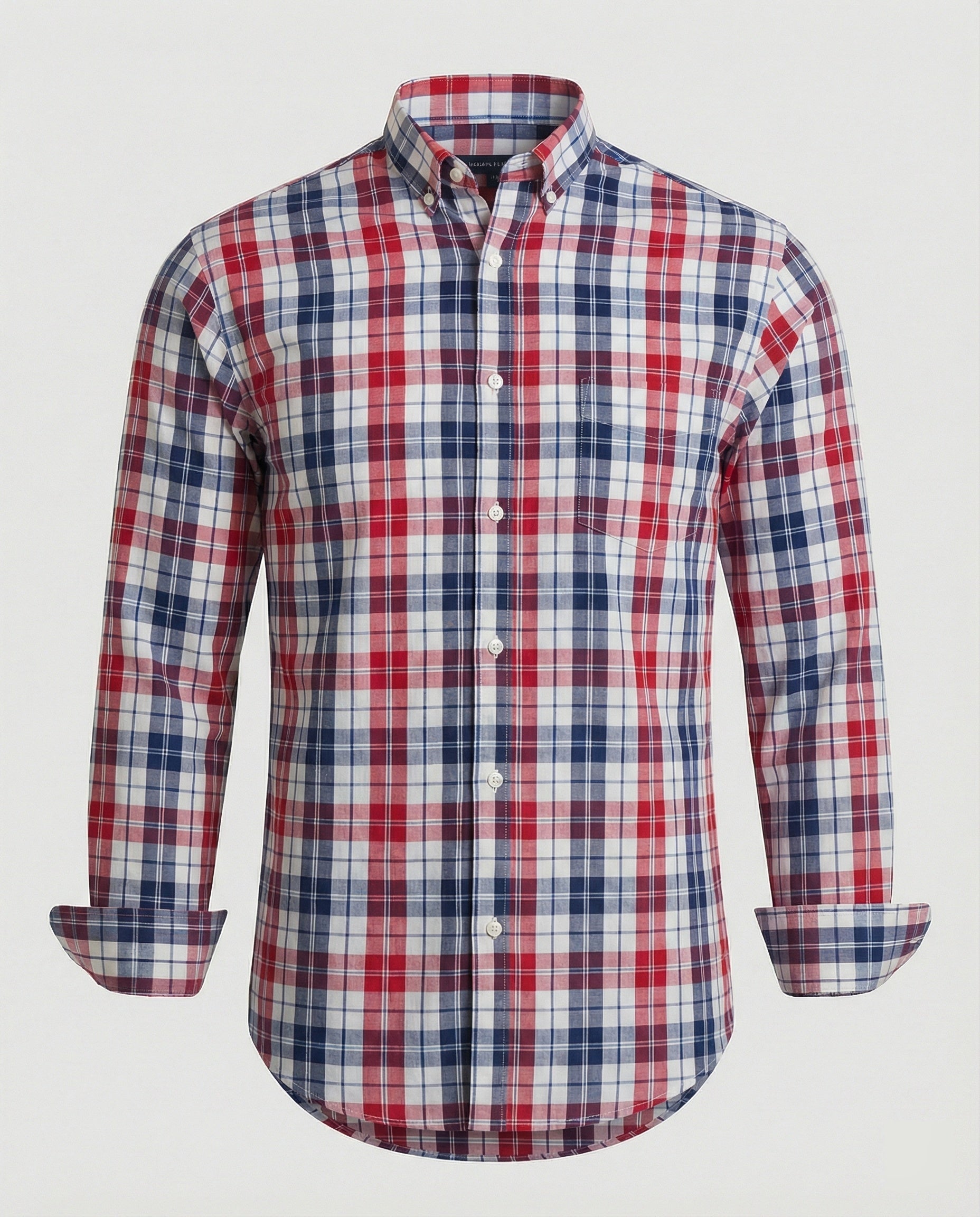 Herren Flanell Langarmhemd Kariert