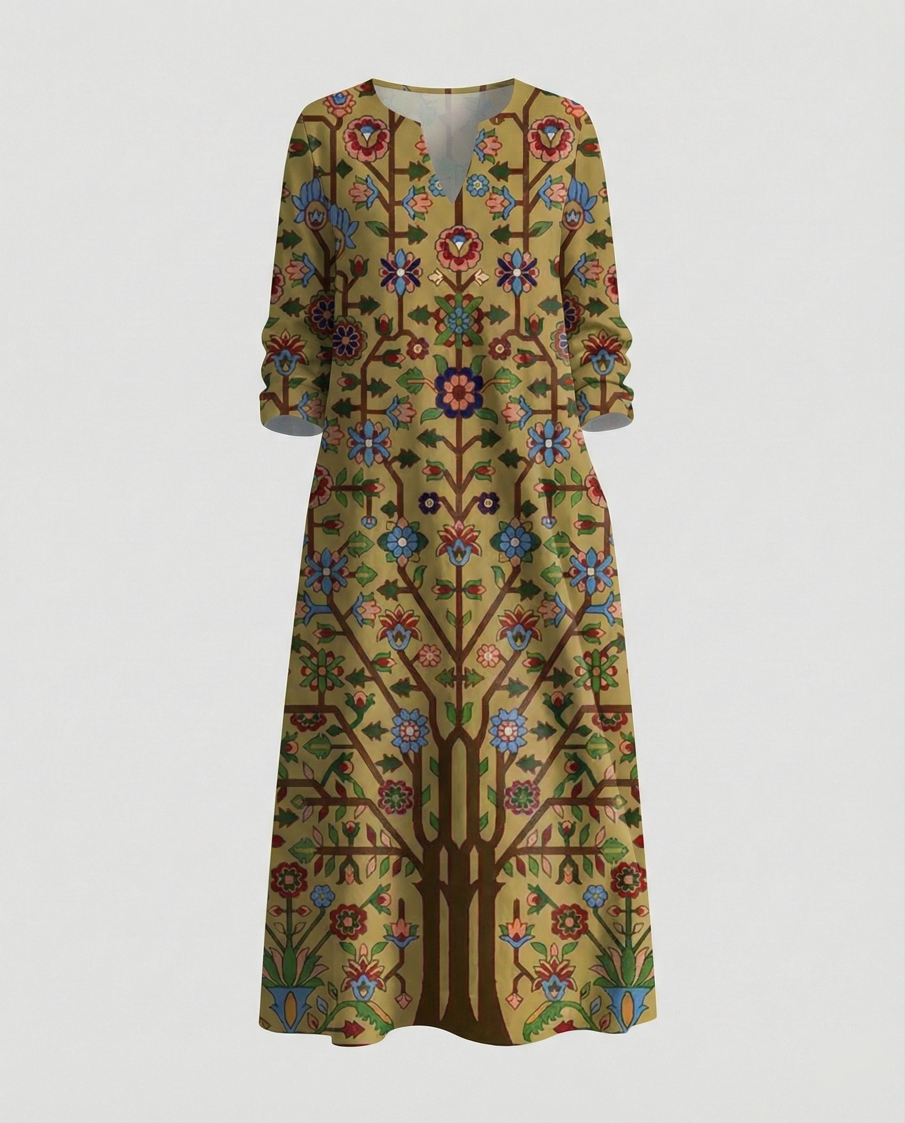Boho Maxikleid Sommer Damen Taschen