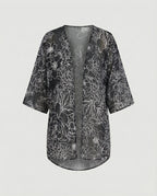 Offener Kimono Damen Floral