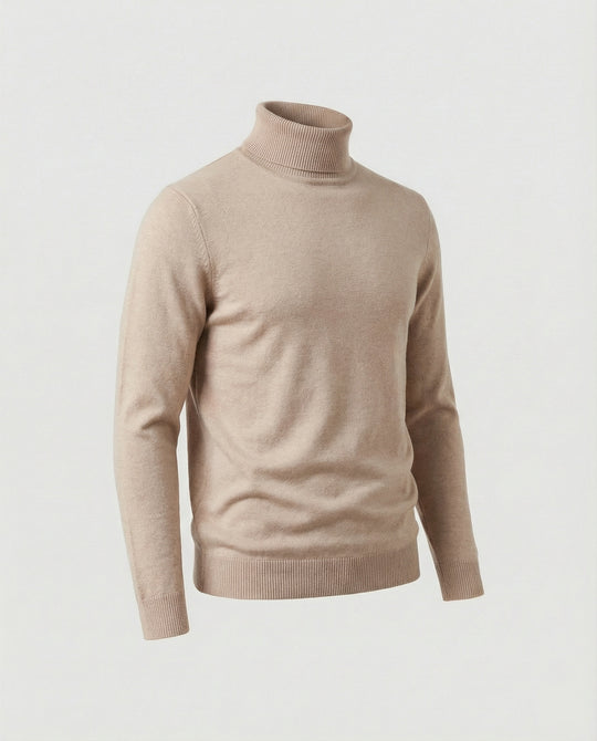 Herren Rollkragenpullover aus weichem Merinowolle R&B