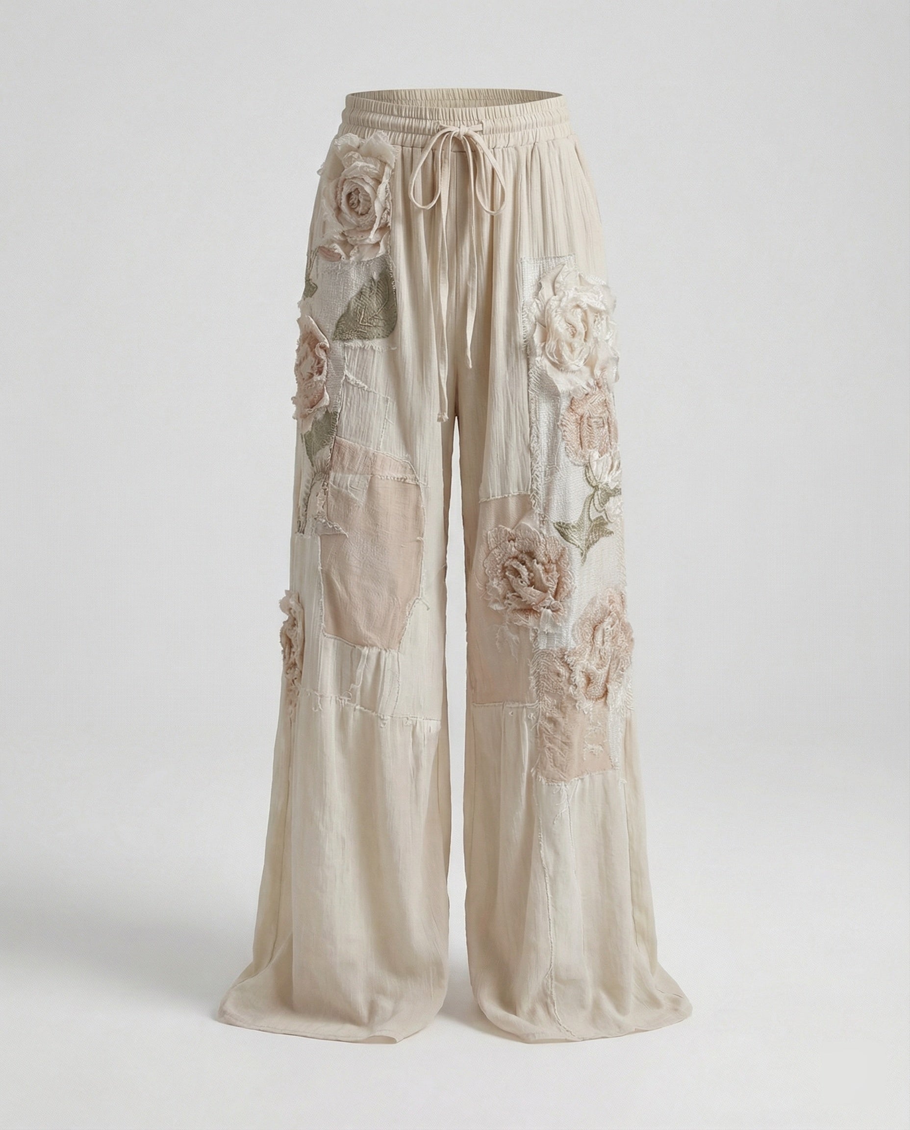 Damen Haremshose Boho Patchwork