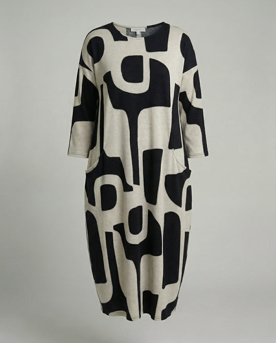 Damen Jerseykleid lang Print