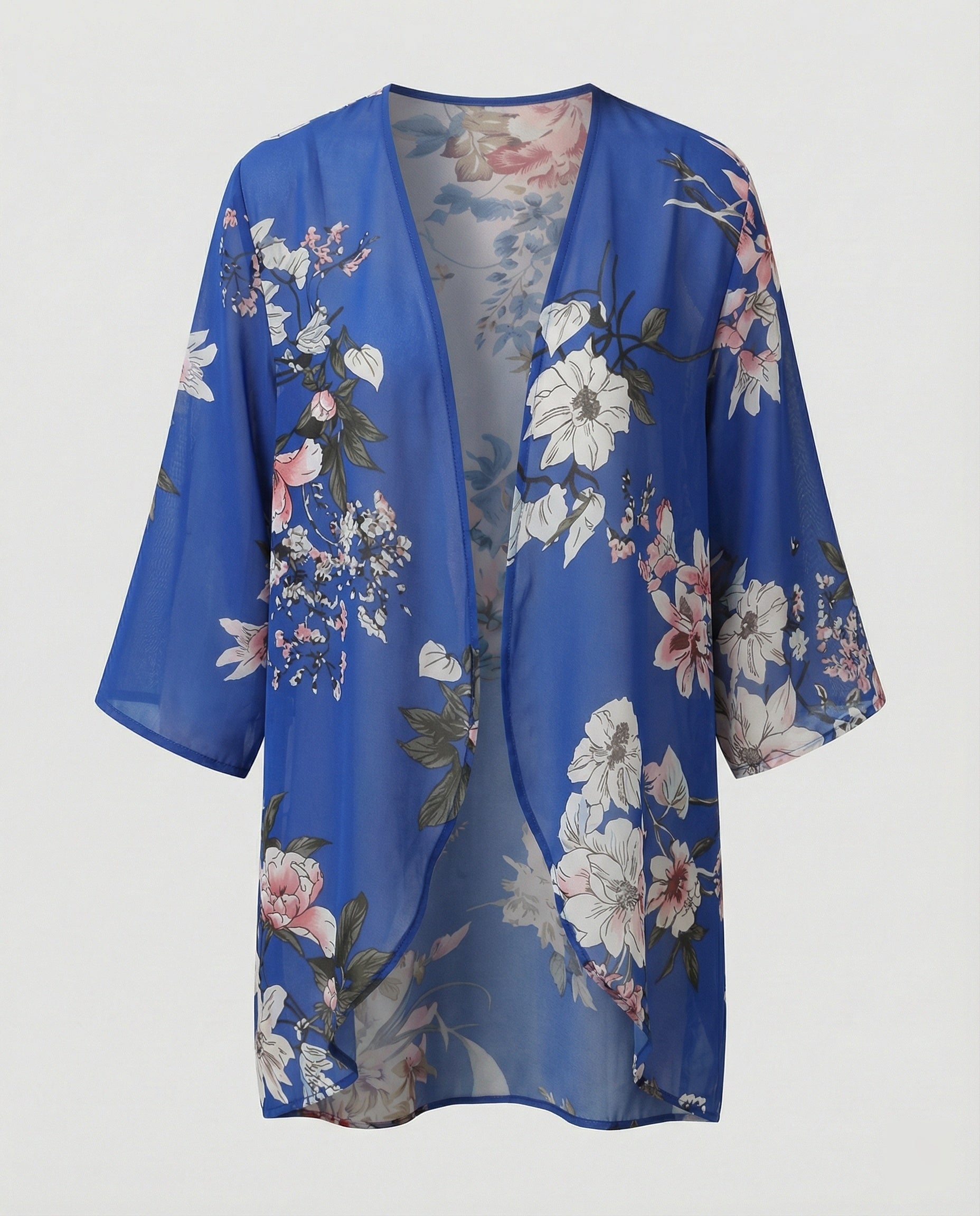 Offener Kimono Damen Floral