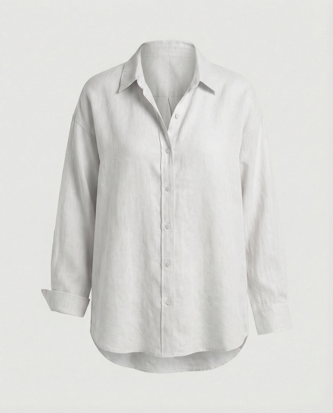 Damen Bluse Leinen Oversize