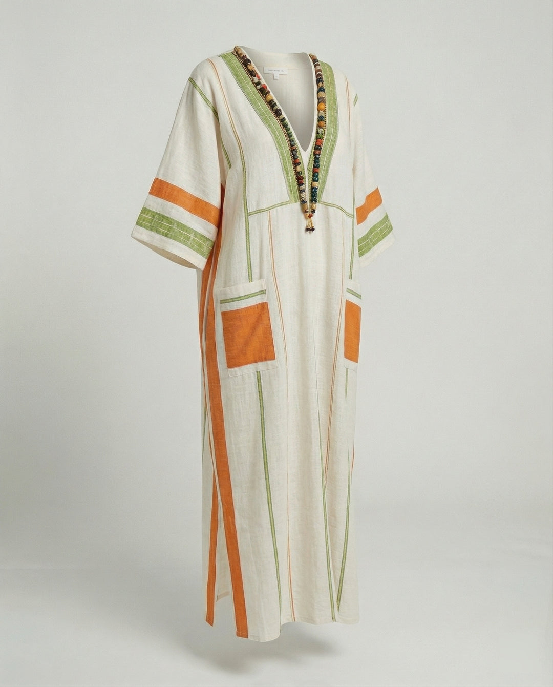 Leinen Kaftan Maxikleid Damen