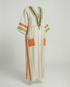 Leinen Kaftan Maxikleid Damen