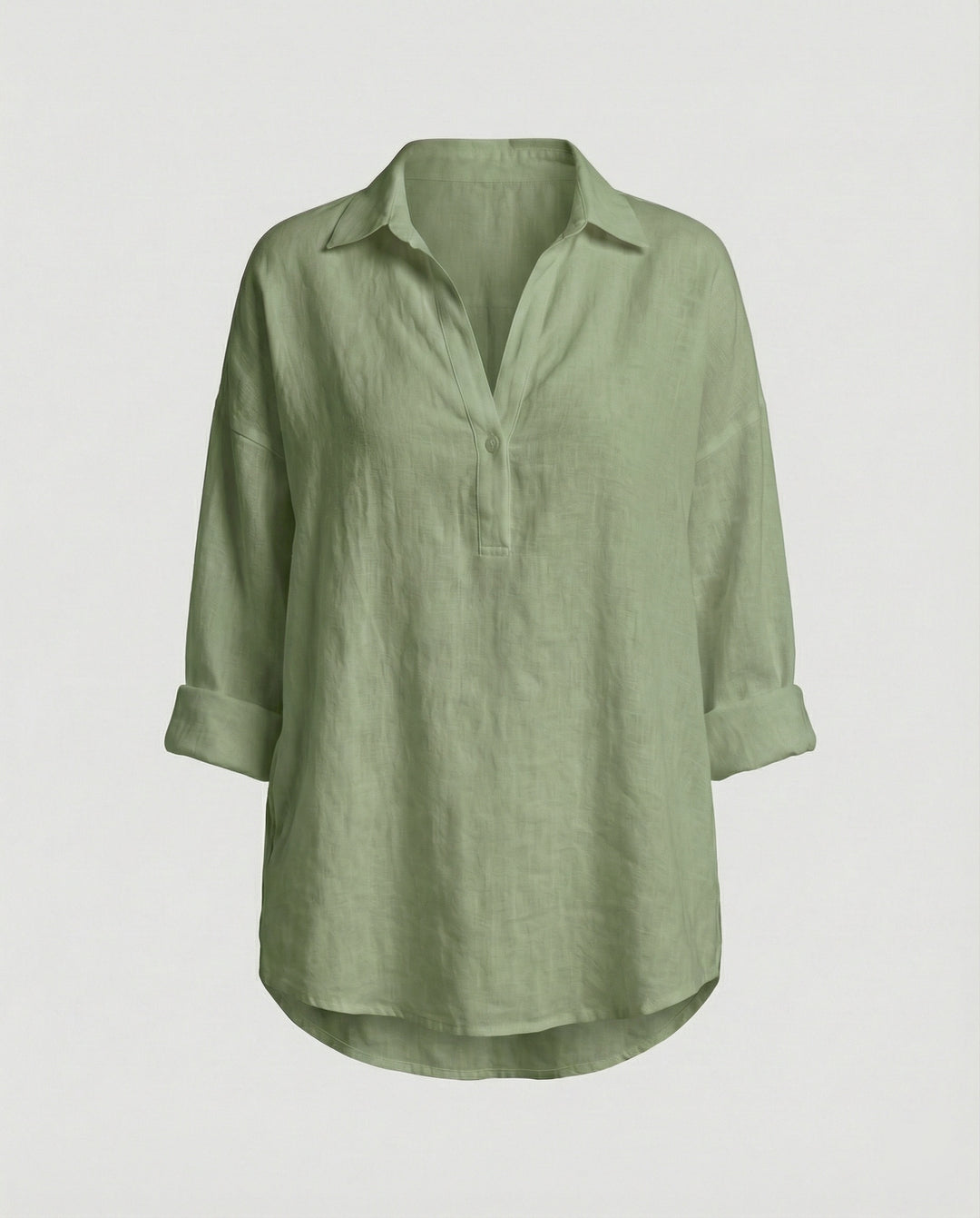 Leinenbluse Damen mit Knopfleiste