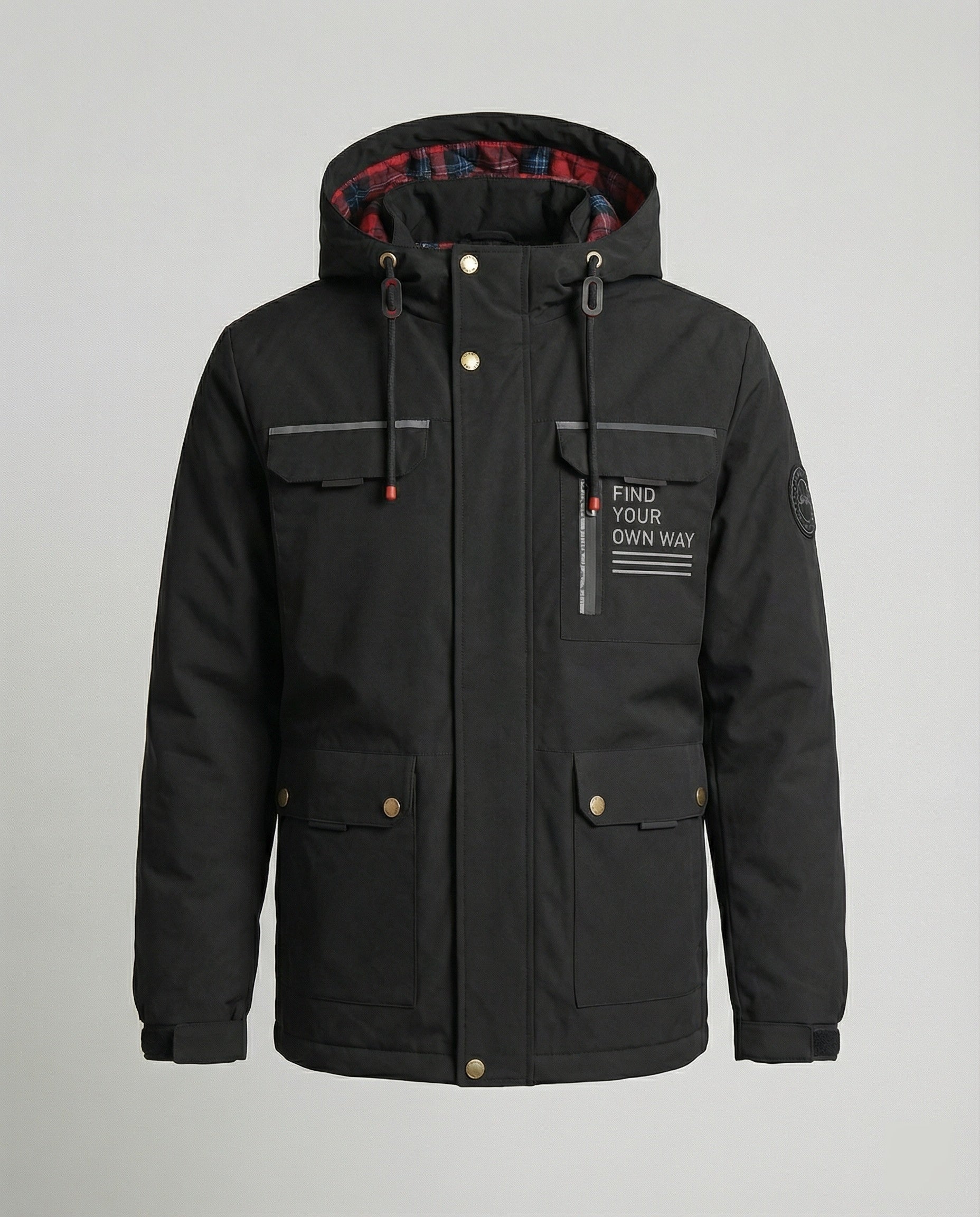 Herren Bikerjacke Leder Velours