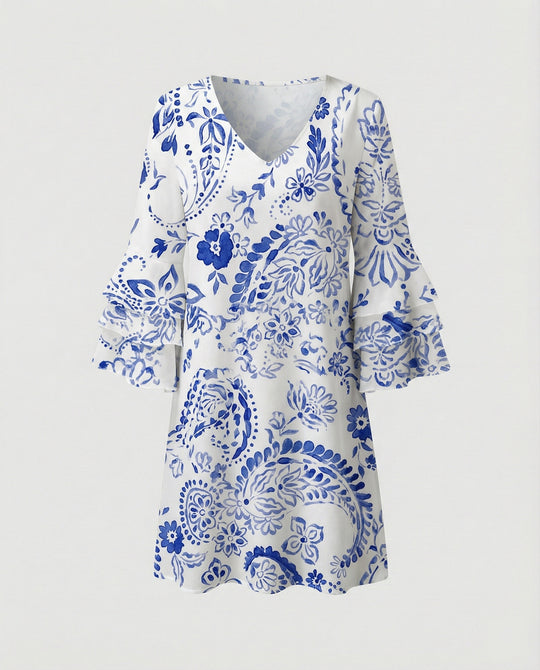 Damen Minikleid floral Sommer
