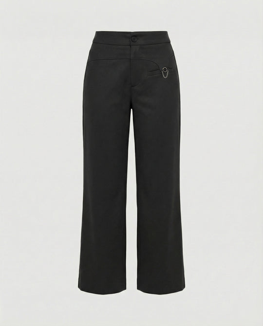 Damen Cropped Jeans weit geschnitten