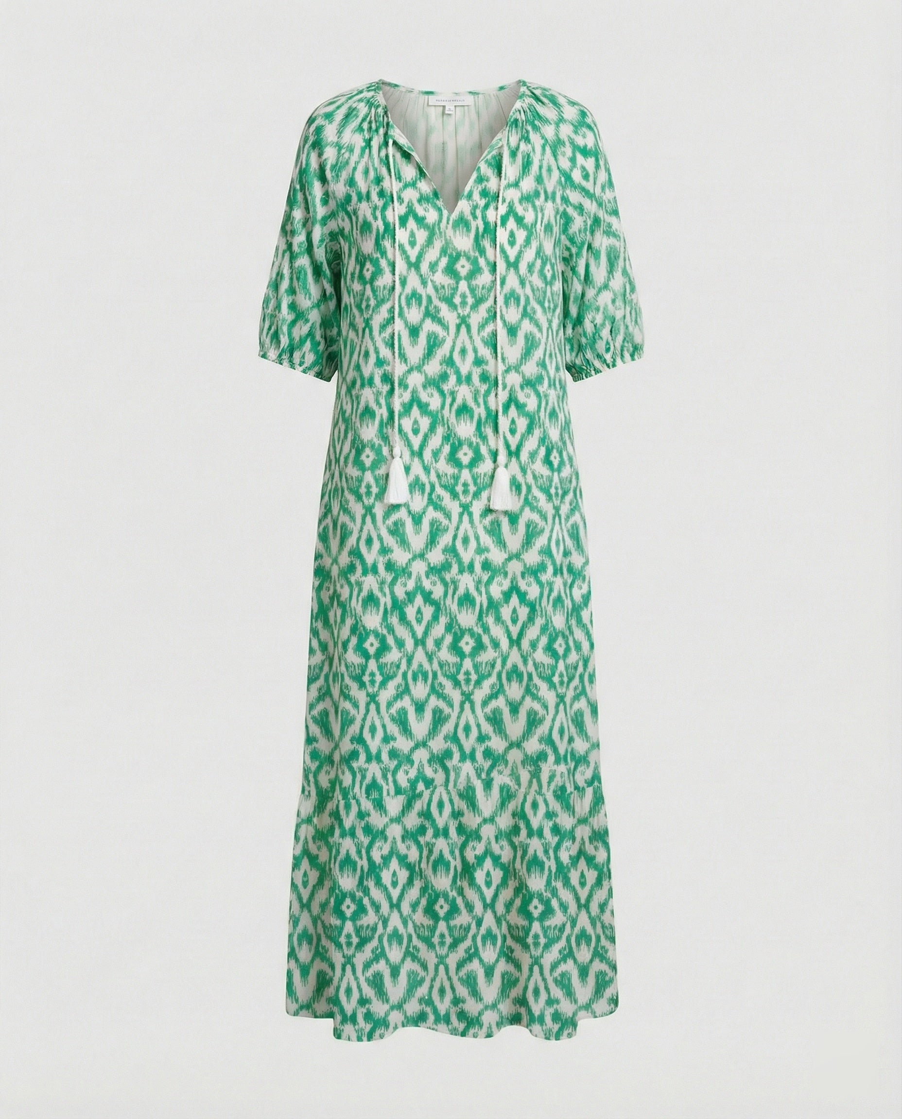 Boho Maxikleid Damen Kordelzug