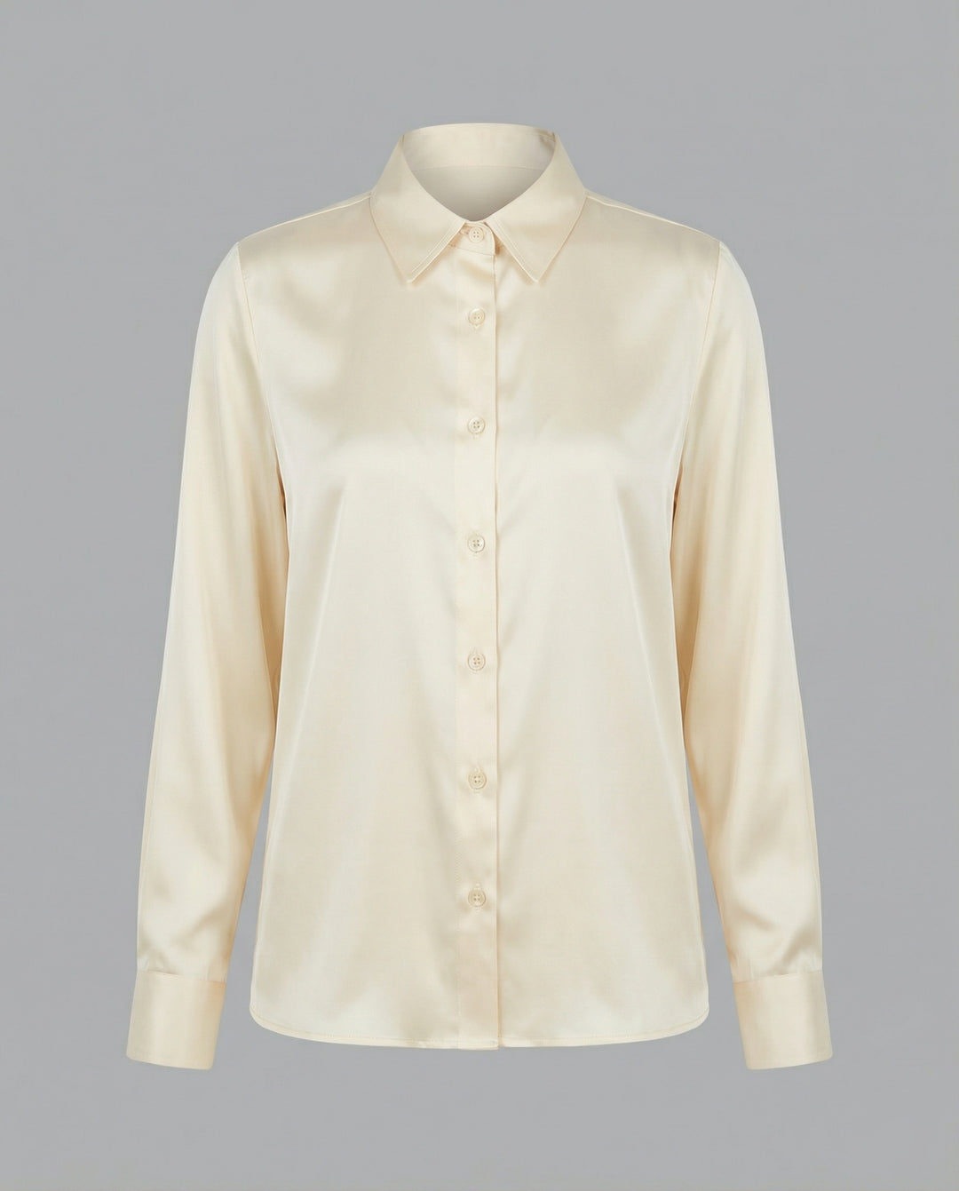Bluse Damen Satin Seidig