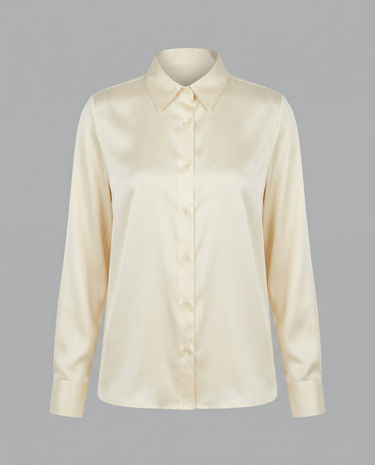 Bluse Damen Satin Seidig