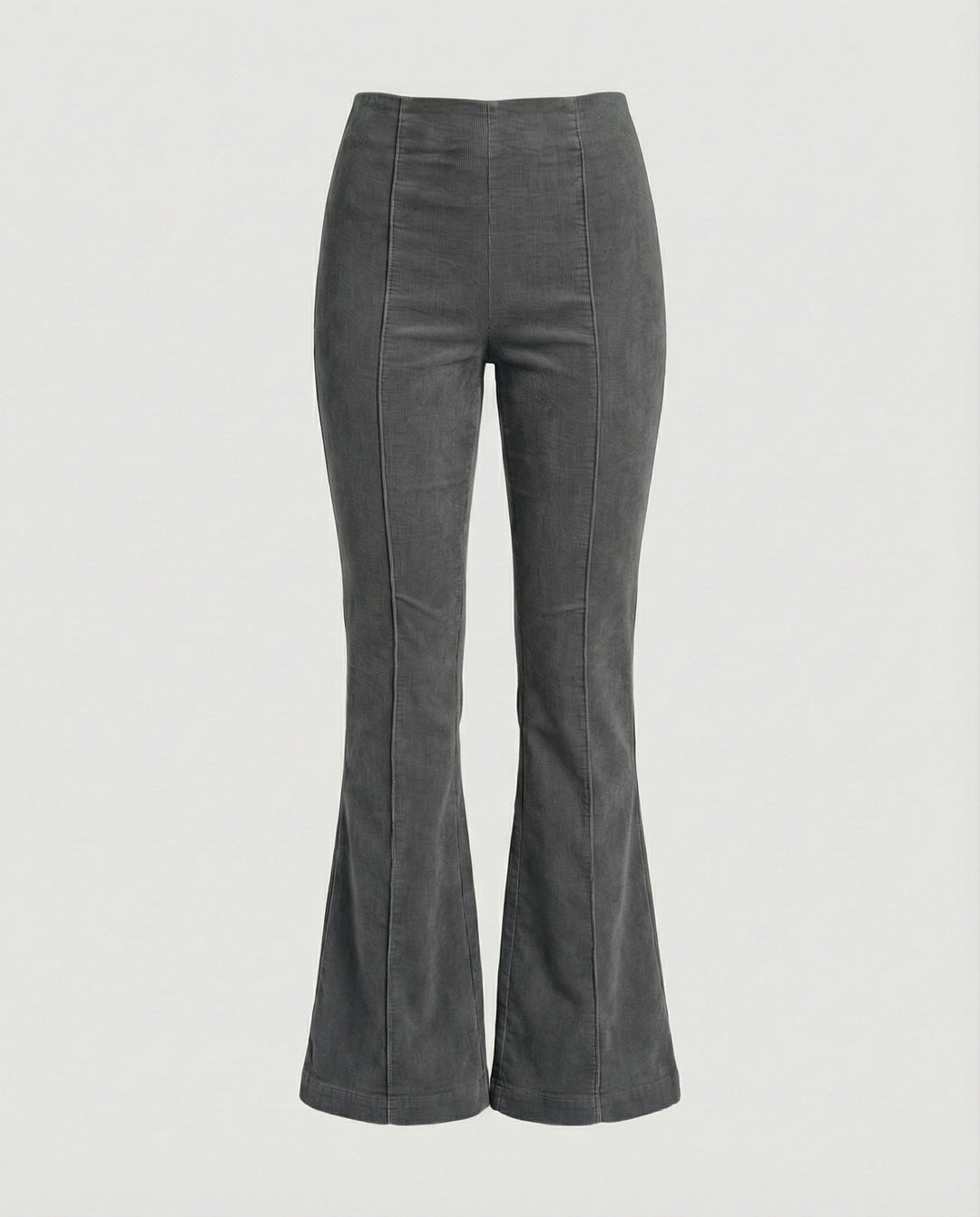 Damen Flared Cord-Hose mit hohem Bund und weichem Material R&B