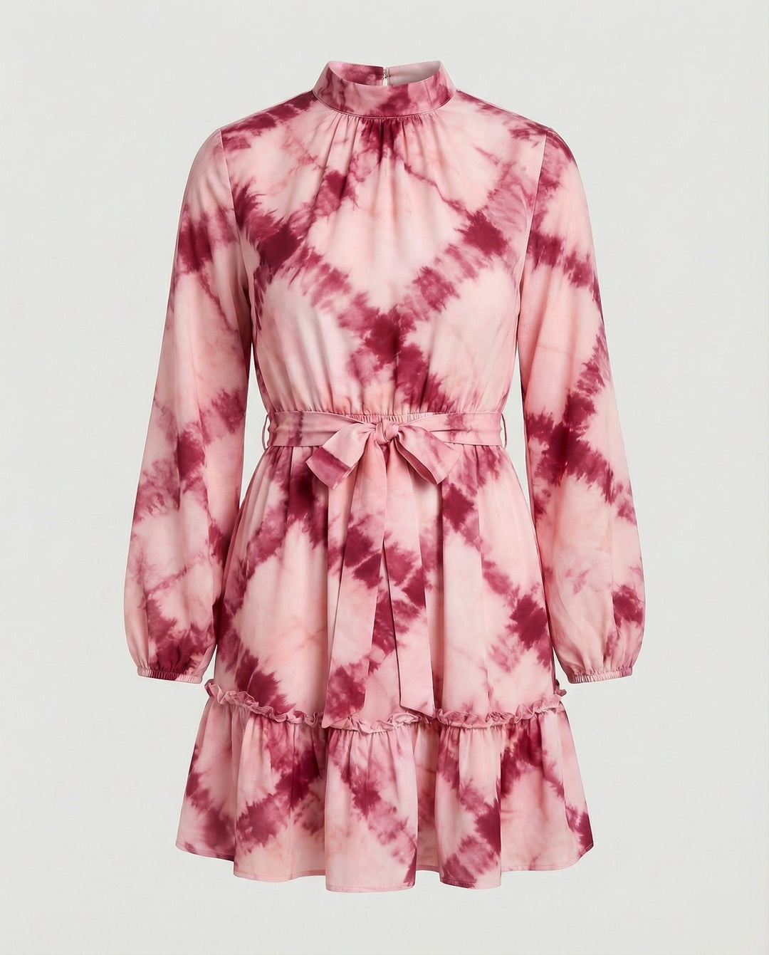 Damen Freizeitkleid Mini mit Volant