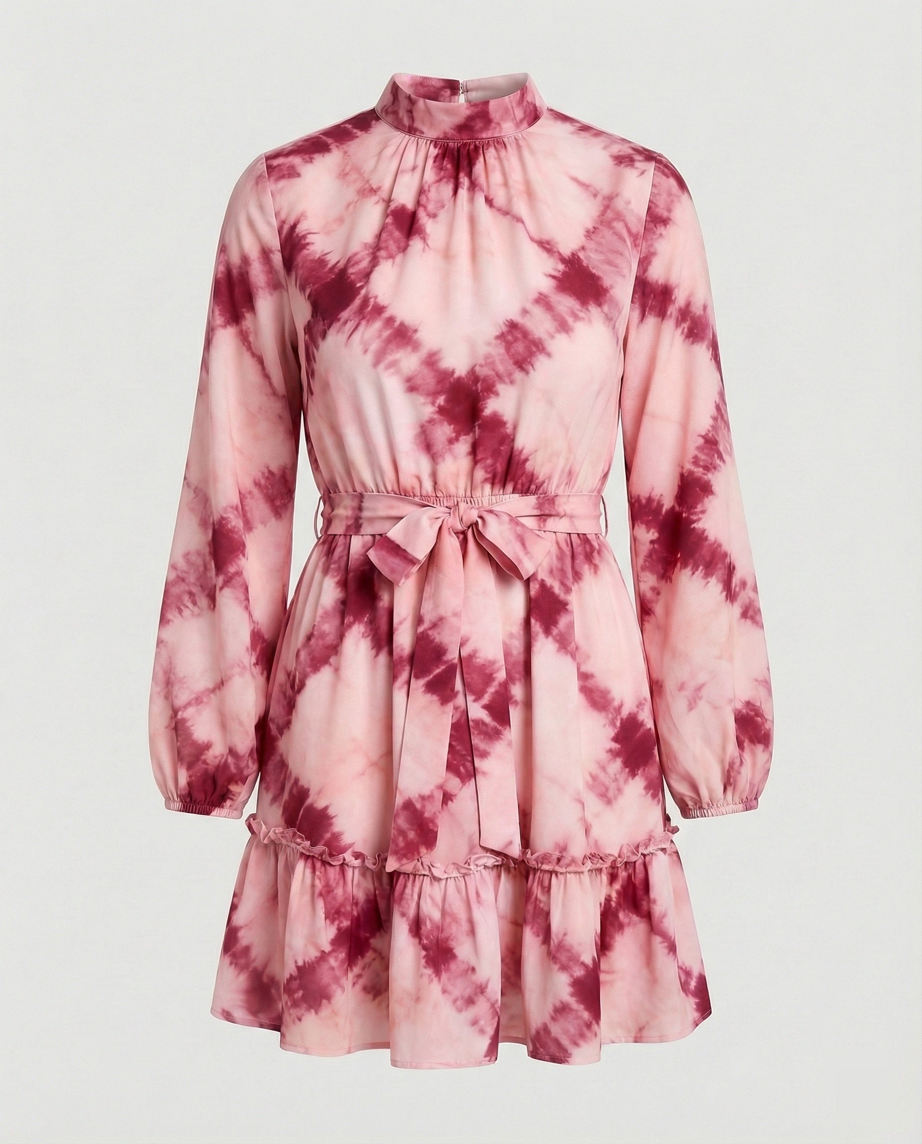 Damen Freizeitkleid Mini mit Volant
