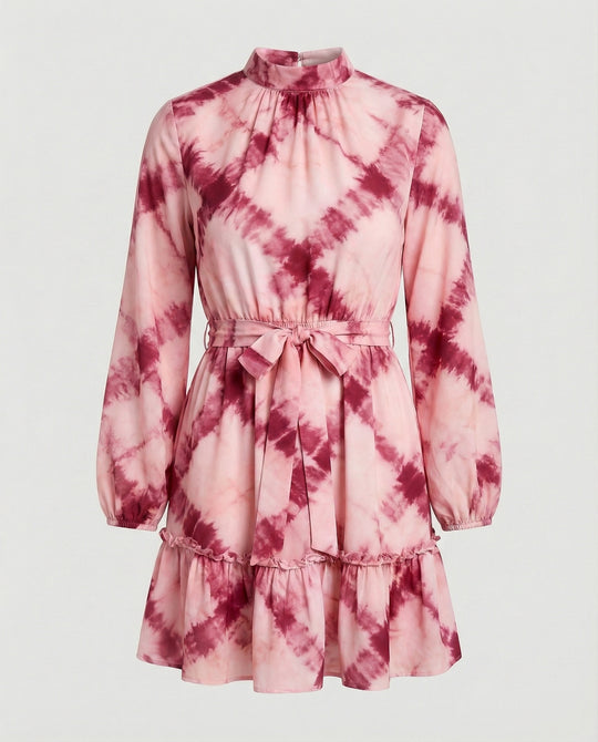 Damen Freizeitkleid Mini mit Volant