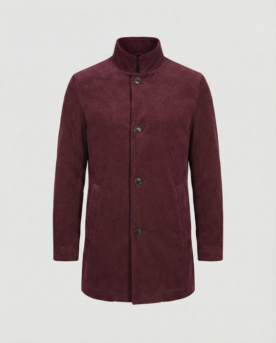 Herren Cordjacke mit hohem Kragen