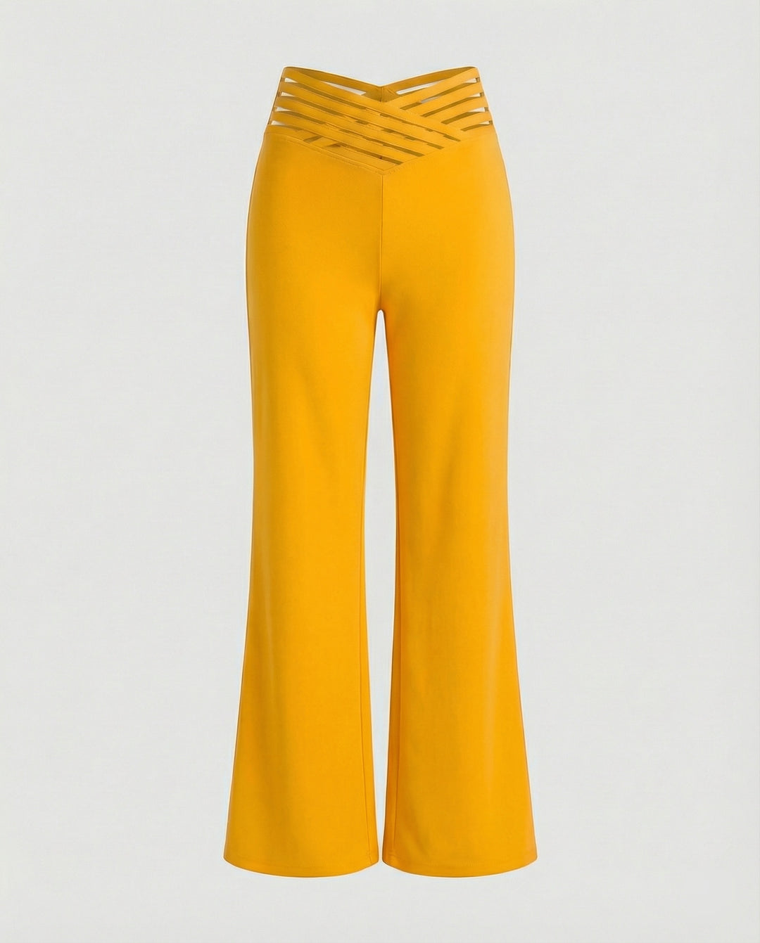 Damen Weit geschnittene Palazzo-Hose mit trendigen Cut-Outs R&B
